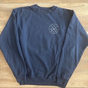 Santa Barbara Surfboard Navy Blue Crewneck Sweater medium